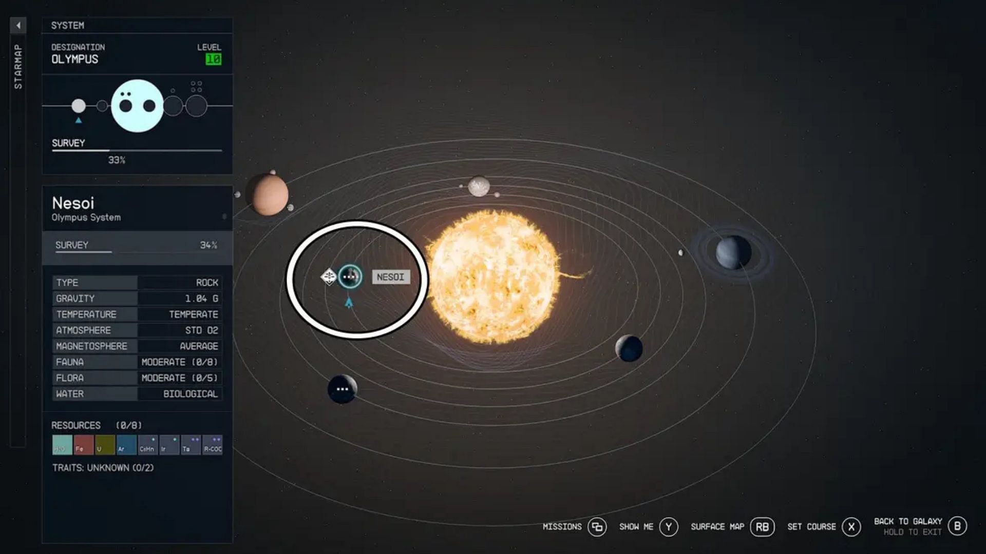 Nesoi is among the unique planets of Olympus System (Image via Bethesda)