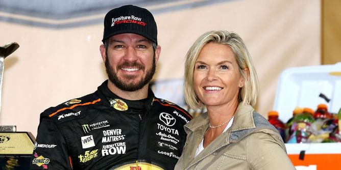Crowd gives standing ovation to Martin Truex Jr.’s ex-girlfriend Sherry Pollex during his annual cancer charity event