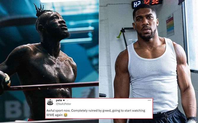 "Completely ruined by greed" - Boxing fans left heartbroken as news of Deontay Wilder vs. Anthony Joshua cancellation surfaces