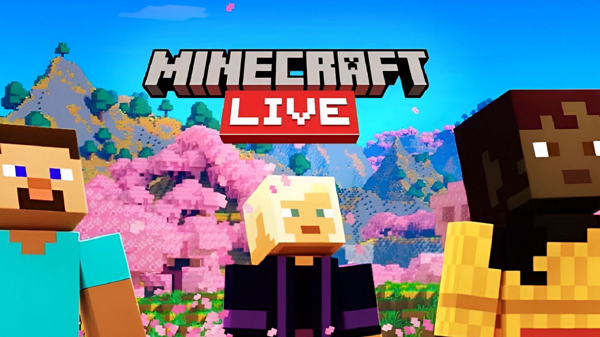The official announcement logo for Minecraft Live 2023.