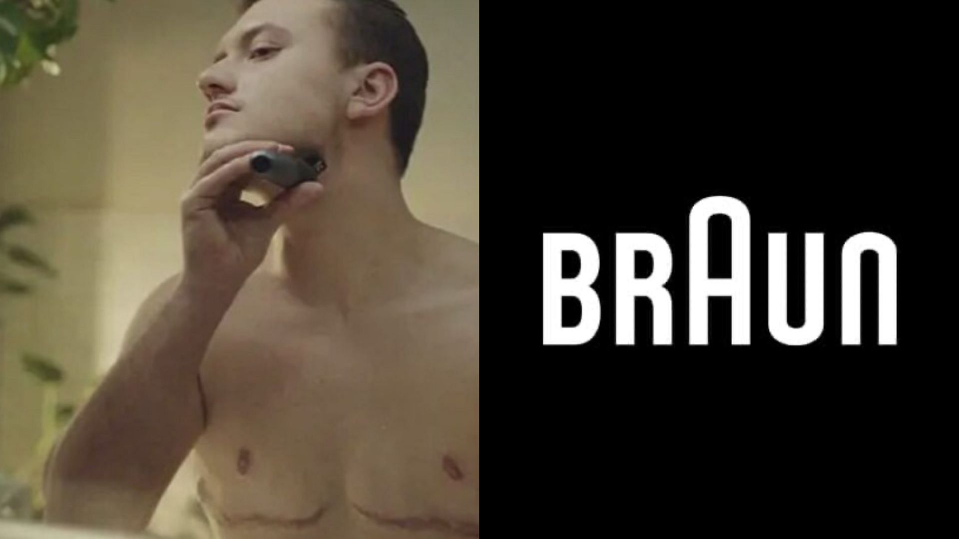 Braun, shaving company has received backlash over transgender ad. (Images via Facebook &amp; YouTube/@braun)
