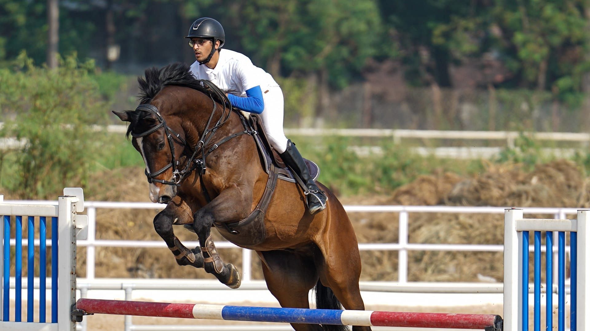 Asian Games 2023 equestrian show indian jumping trials (image via Olympics.com)