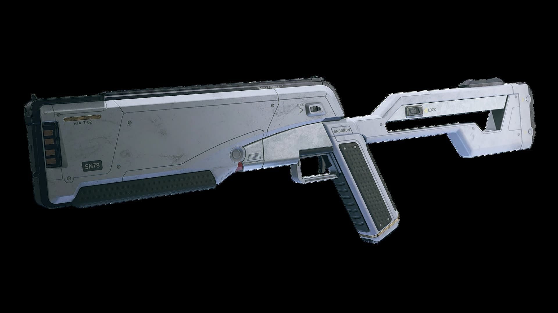 The Novablast Disruptor is one of the two default EM weapons in the game (Image via Bethesda)