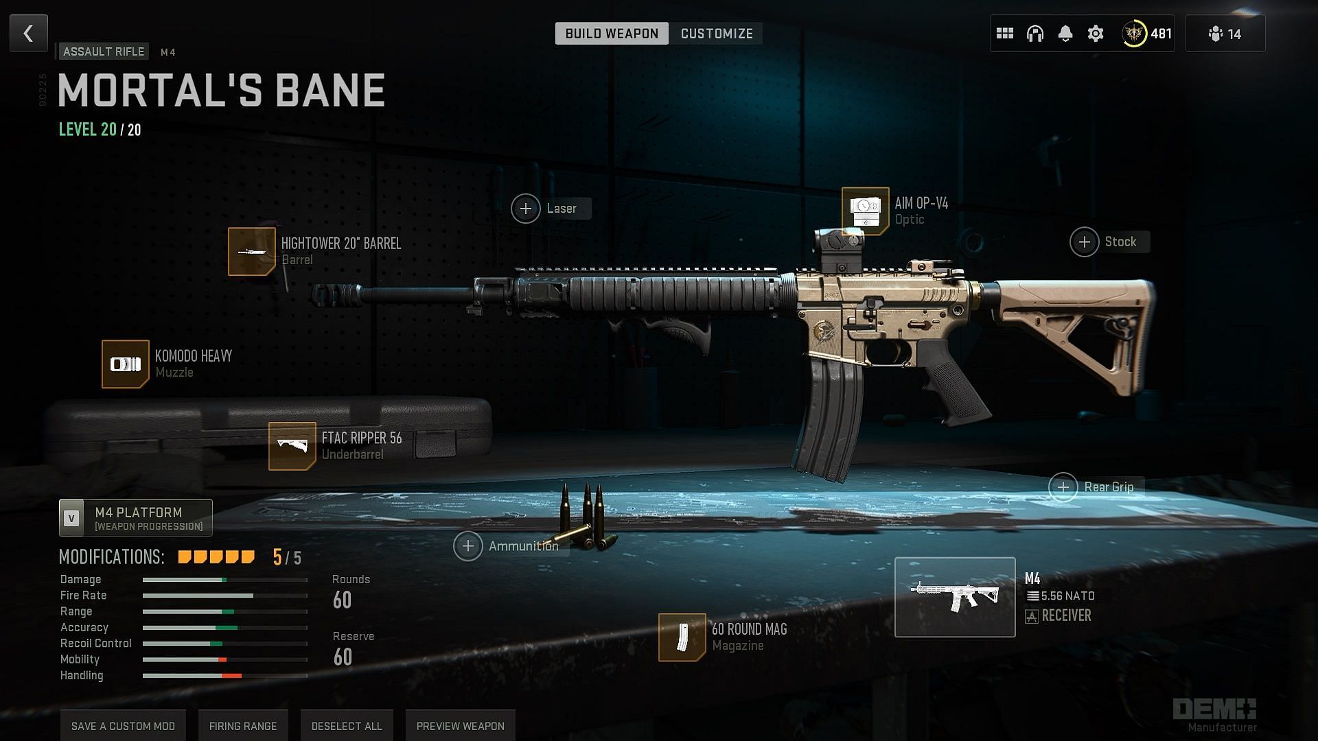 Best M4 loadout in Warzone 2 RP explored (Image via Activision)