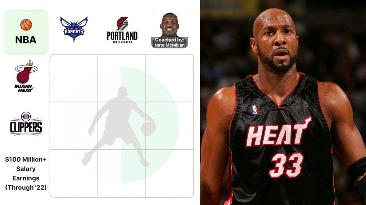 Which Heat players have also played for the Hornets and Blazers? NBA Crossover Grid answers for September 15