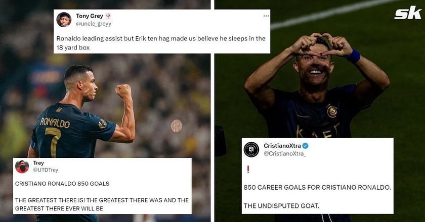 GOAT' Cristiano Ronaldo celebrates 850th goal in 5-1 Al Nassr win and Sadio  Mane got in on the act too