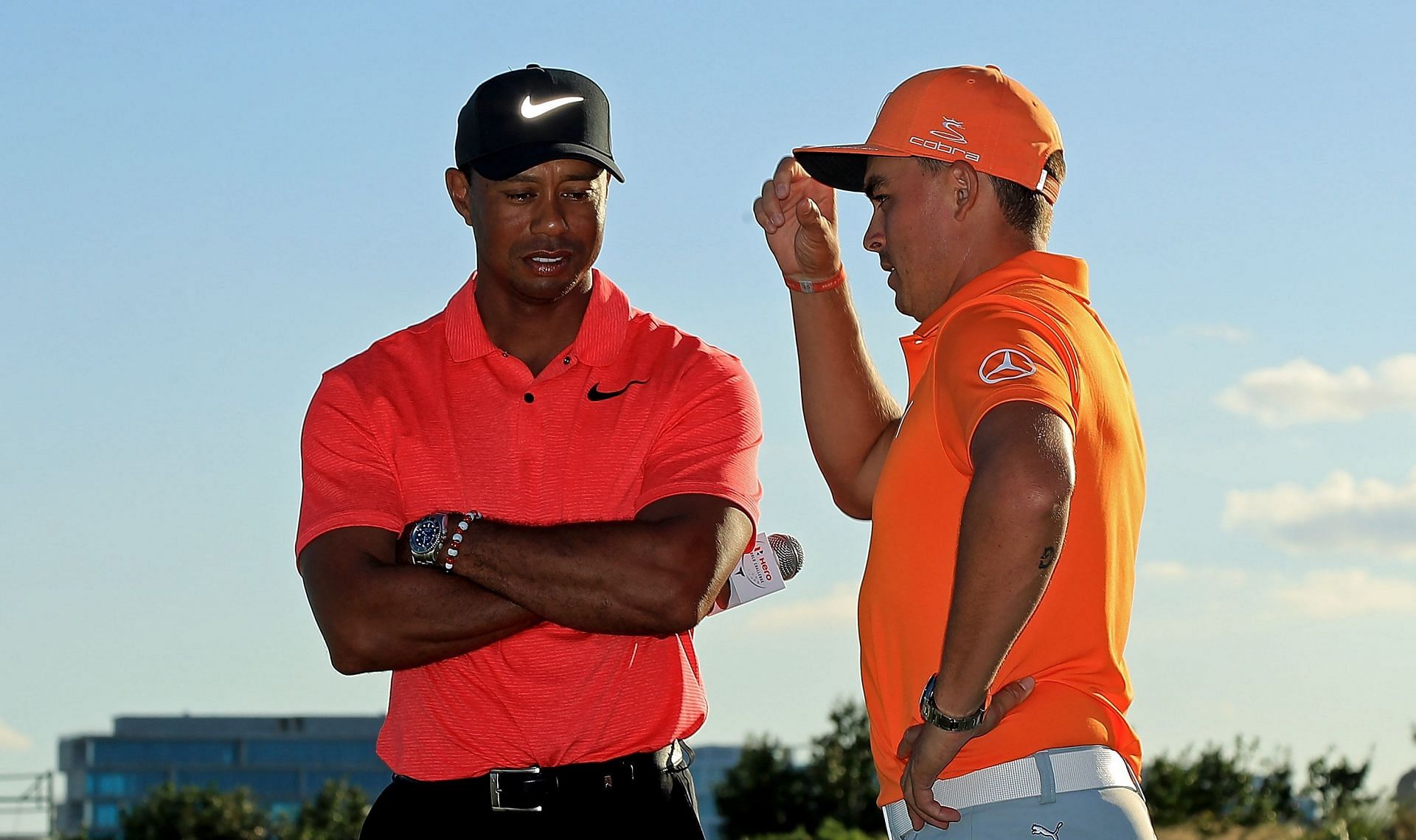 Tiger Woods and Rickie Fowler together