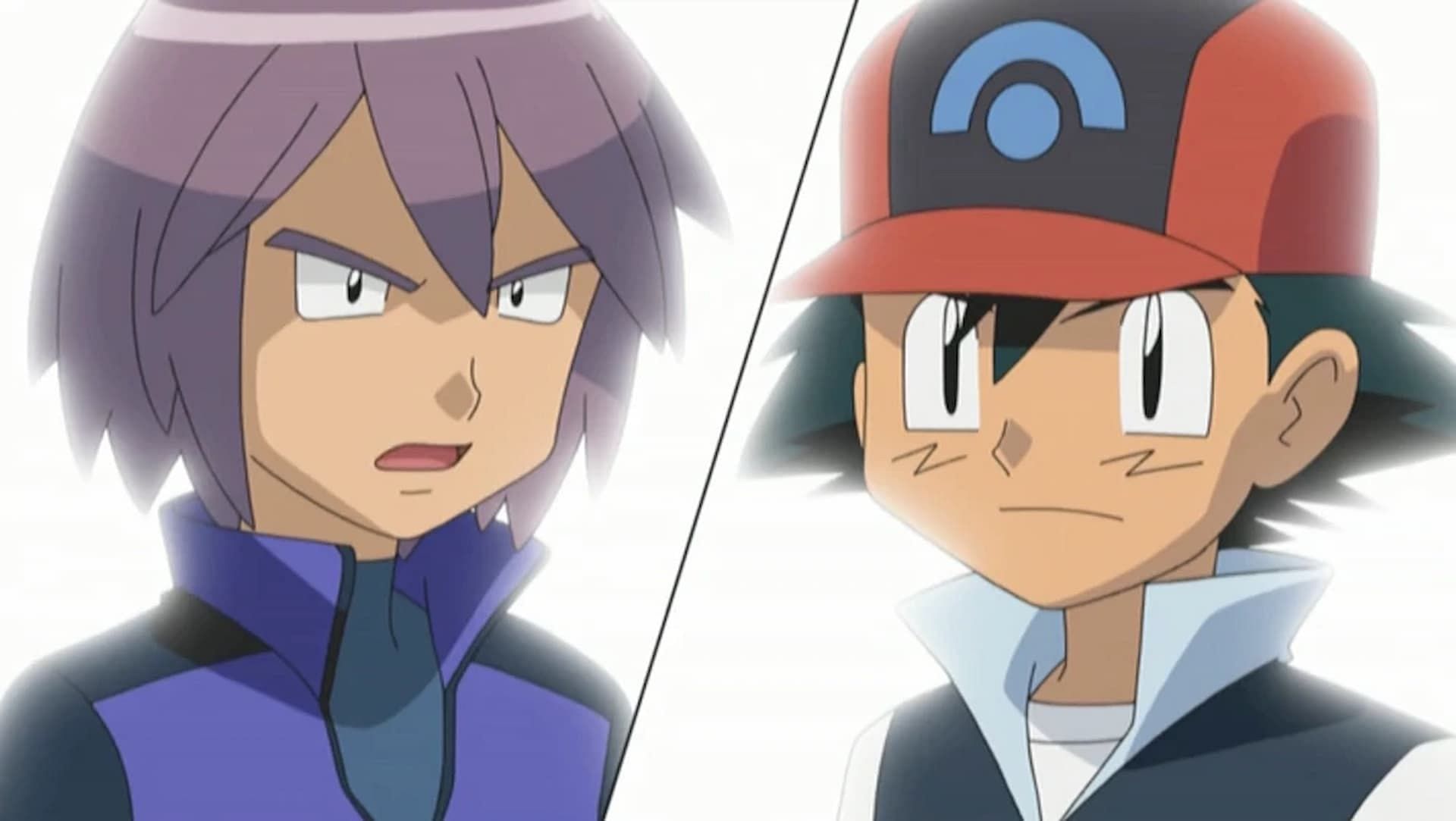 Ash vs. Paul (Image via The Pokemon Company)