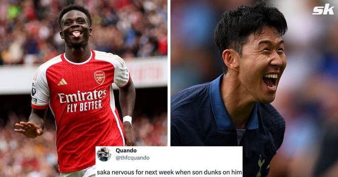 “Son and a fan” “Football’s gone soft” - Fans react as Bukayo Saka and Son Heung-min are spotted together at Burberry event ahead of NLD