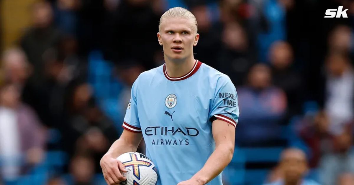 Erling Haaland won the treble with Manchester City last season.