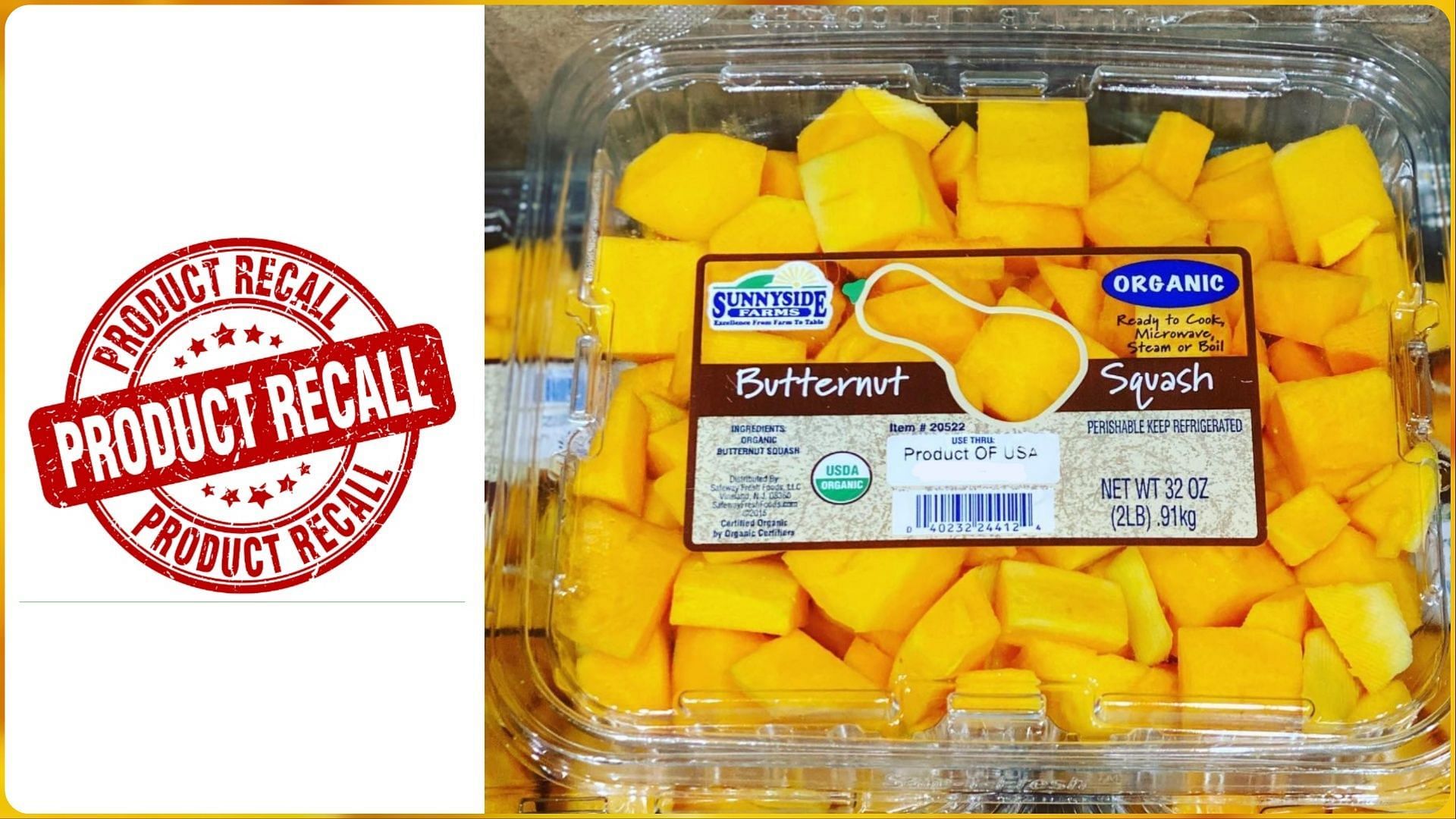 Safeway Fresh Foods Inc. recalls Costco Butternut Squash products over potential contamination with E. coli O45 (Image via @thecostcoconnoisseur on Instagram)