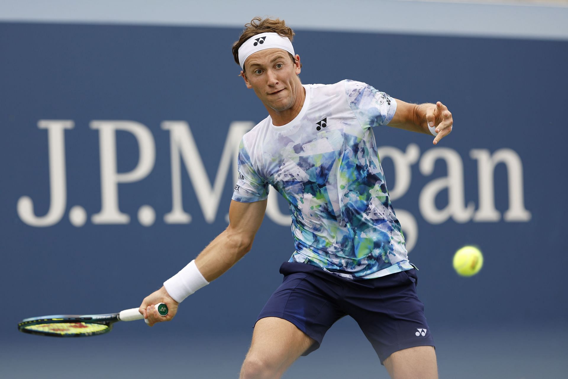 Casper Ruud in action at the US Open