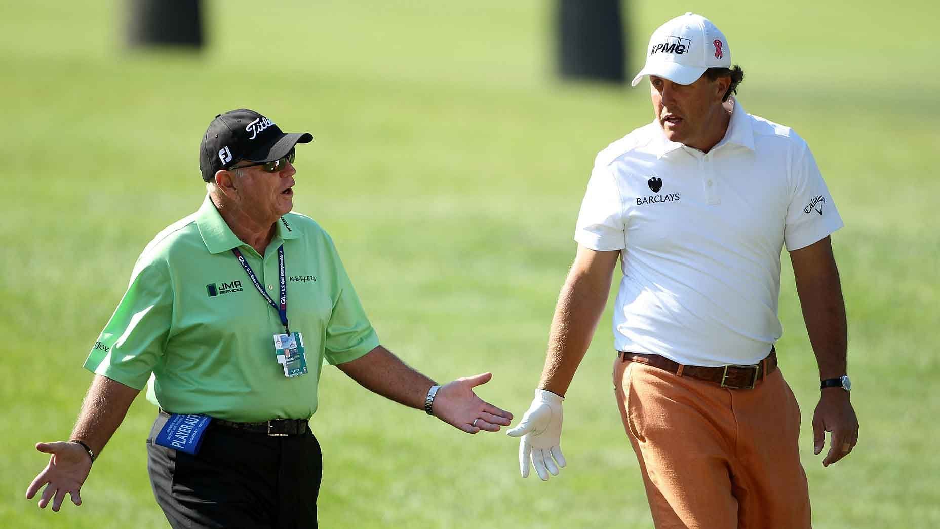 Phil Mickelson and Butch Harmon (Image via Getty)