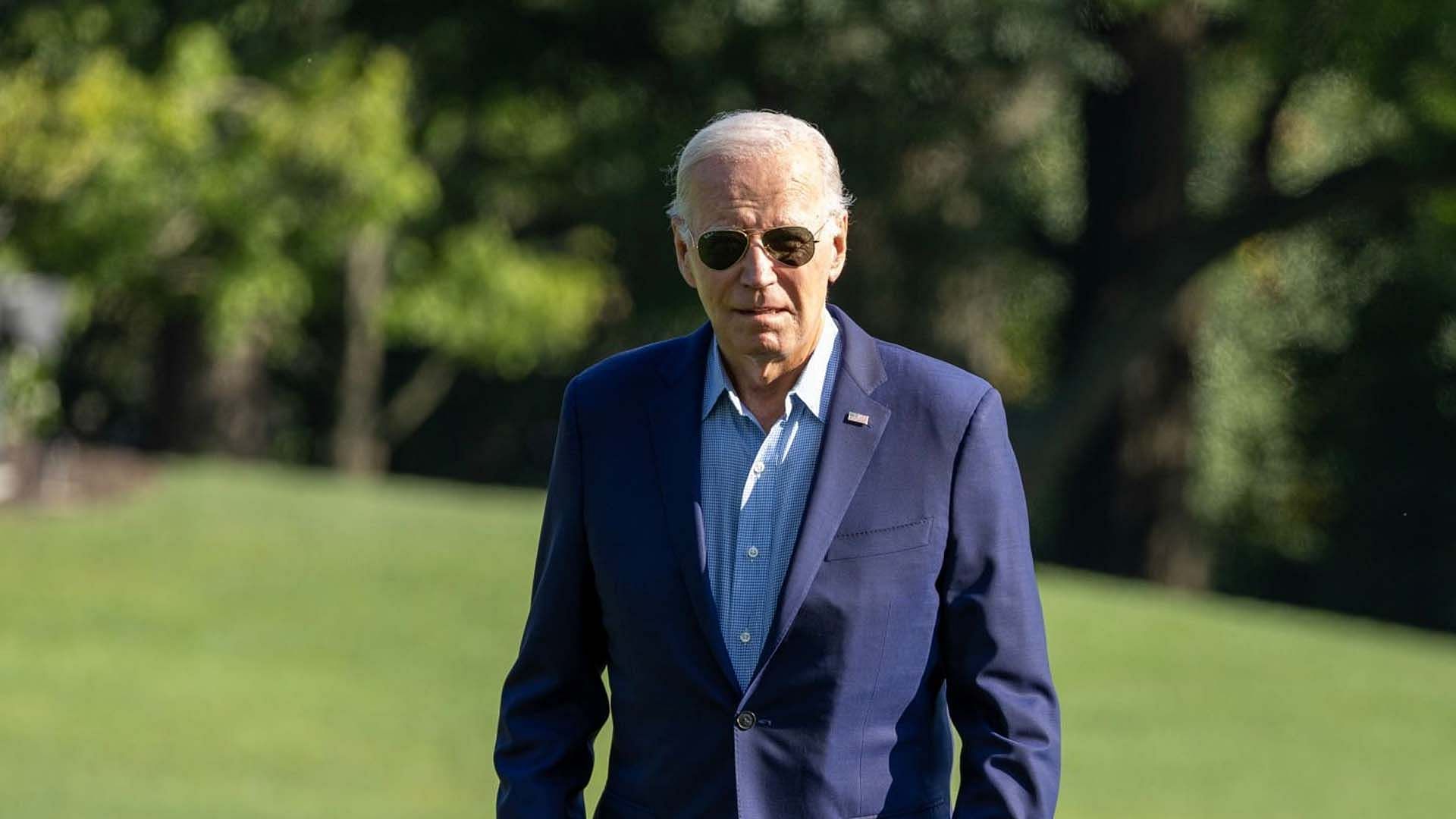 Joe Biden trolled online for synagogue claims (Image via Getty Images)