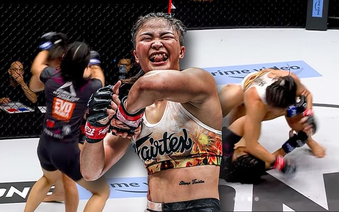“That hurt just watching it” - Fans grimace at the sight of Stamp Fairtex’s perfect elbow strike against Jihin Radzuan