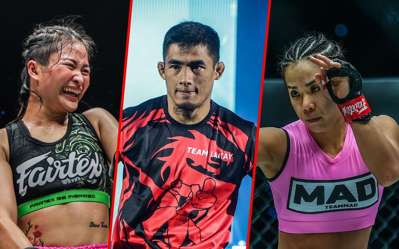 Stamp Fairtex, Stephen Loman, Ham Seo Hee - Photo by ONE Championship