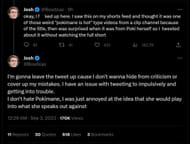 YouTuber Bowblax's follow-up tweet, dated September 3, 2023 (Image via Twitter)