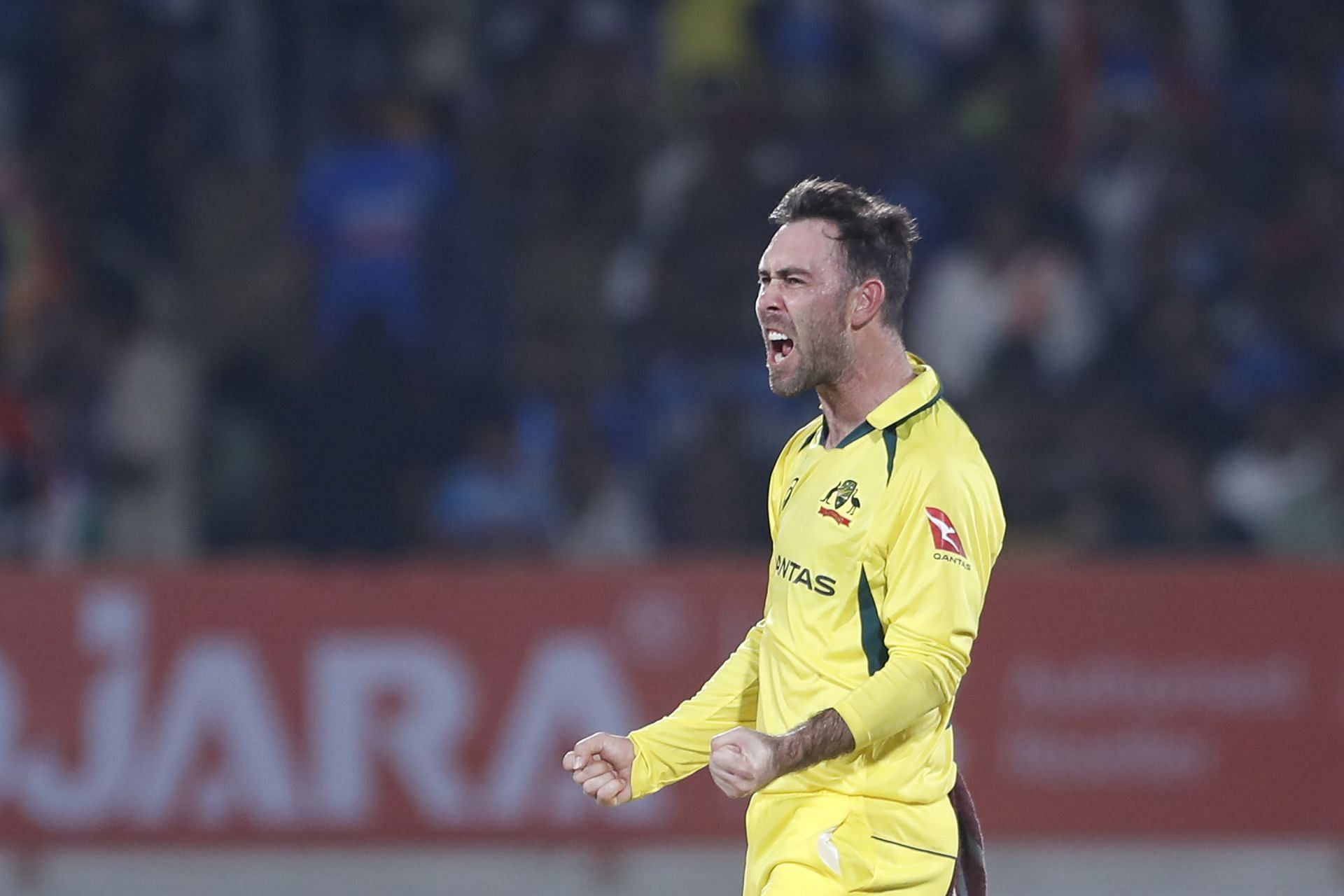 Glenn Maxwell single-handedly won Australia the third ODI with the ball against India [Getty Images]