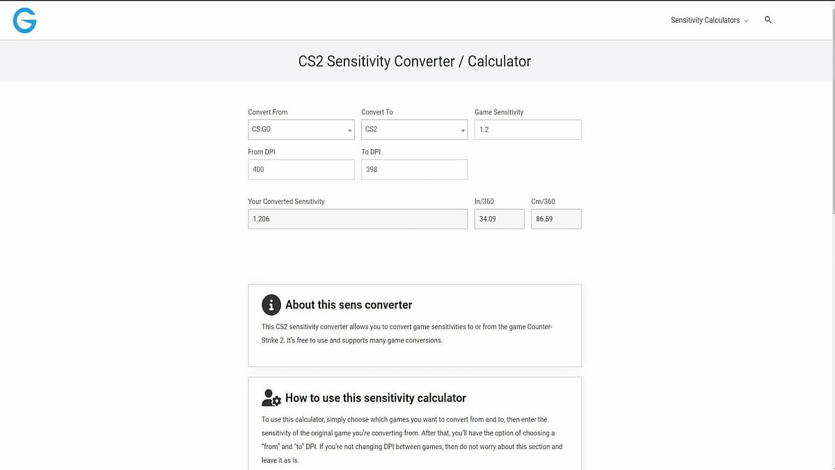 cs go 2 sensitivity