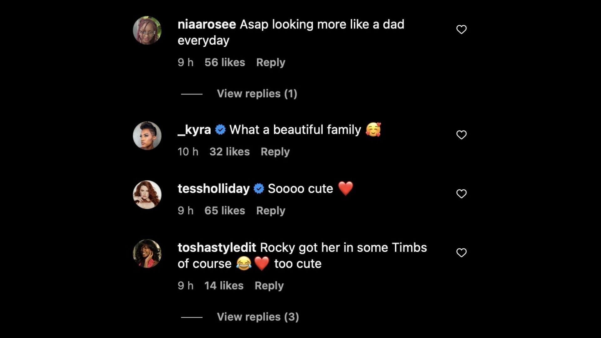 Fans adore the Riri family. (Image via Instagram/@diggzy)