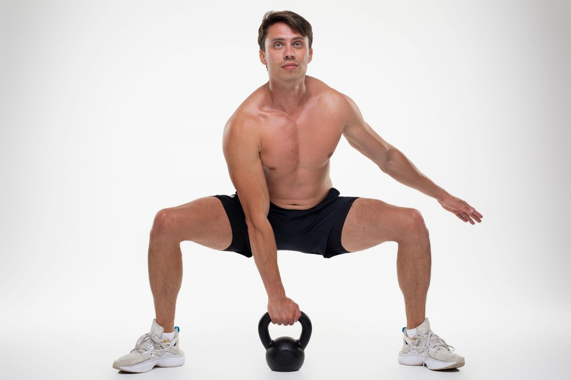 Kettlebell swings.  (Image credits: Freepik)