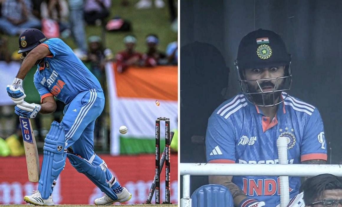 4 big matches in which both Rohit Sharma and Virat Kohli got out to ...