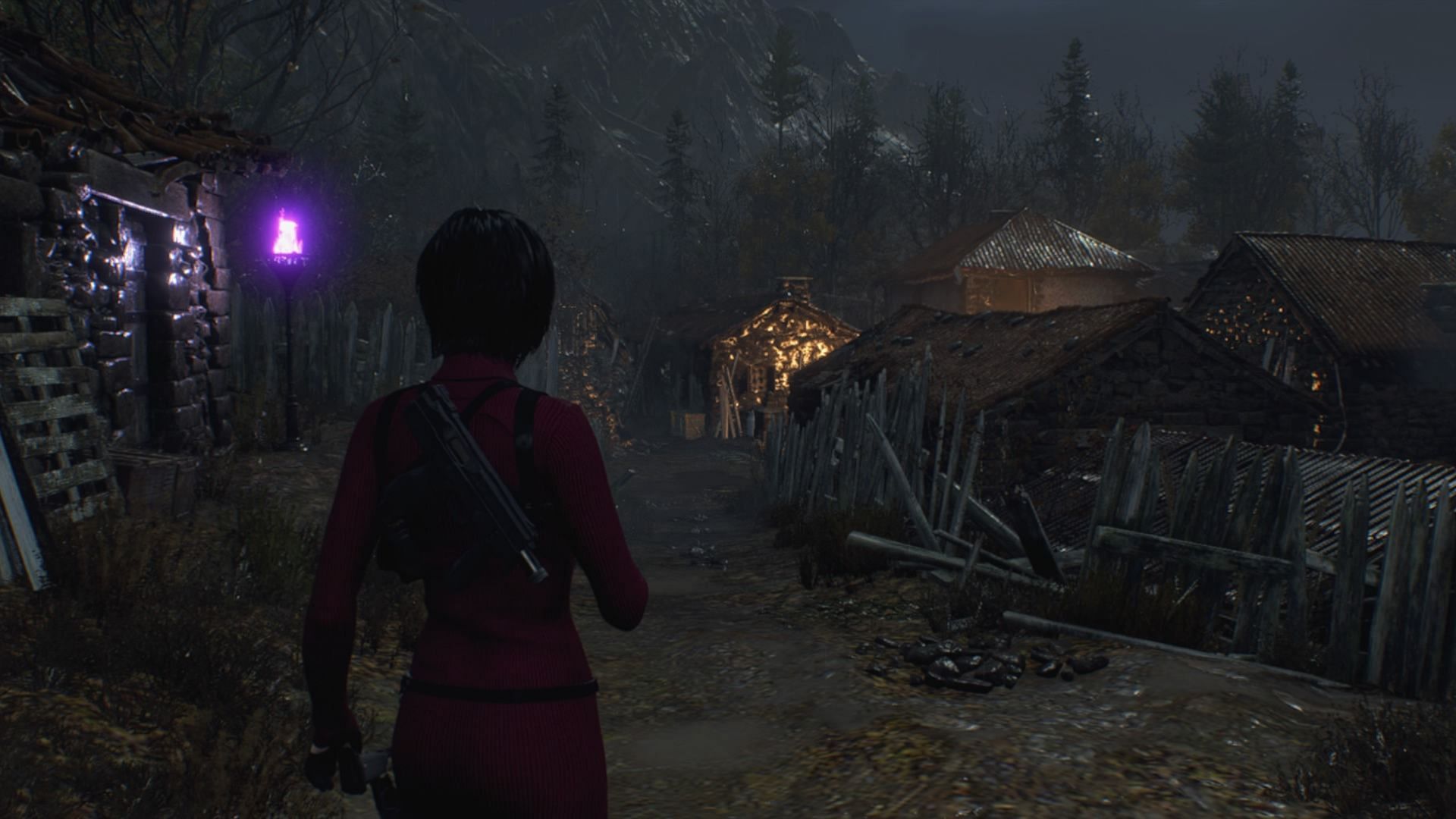 Ada in the village (Image via Capcom)