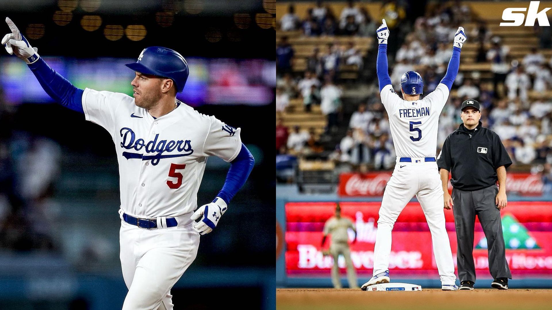 Freddie Freeman shares hilarious family trade following historic night for  Dodgers - Freeman are not known to be very fast