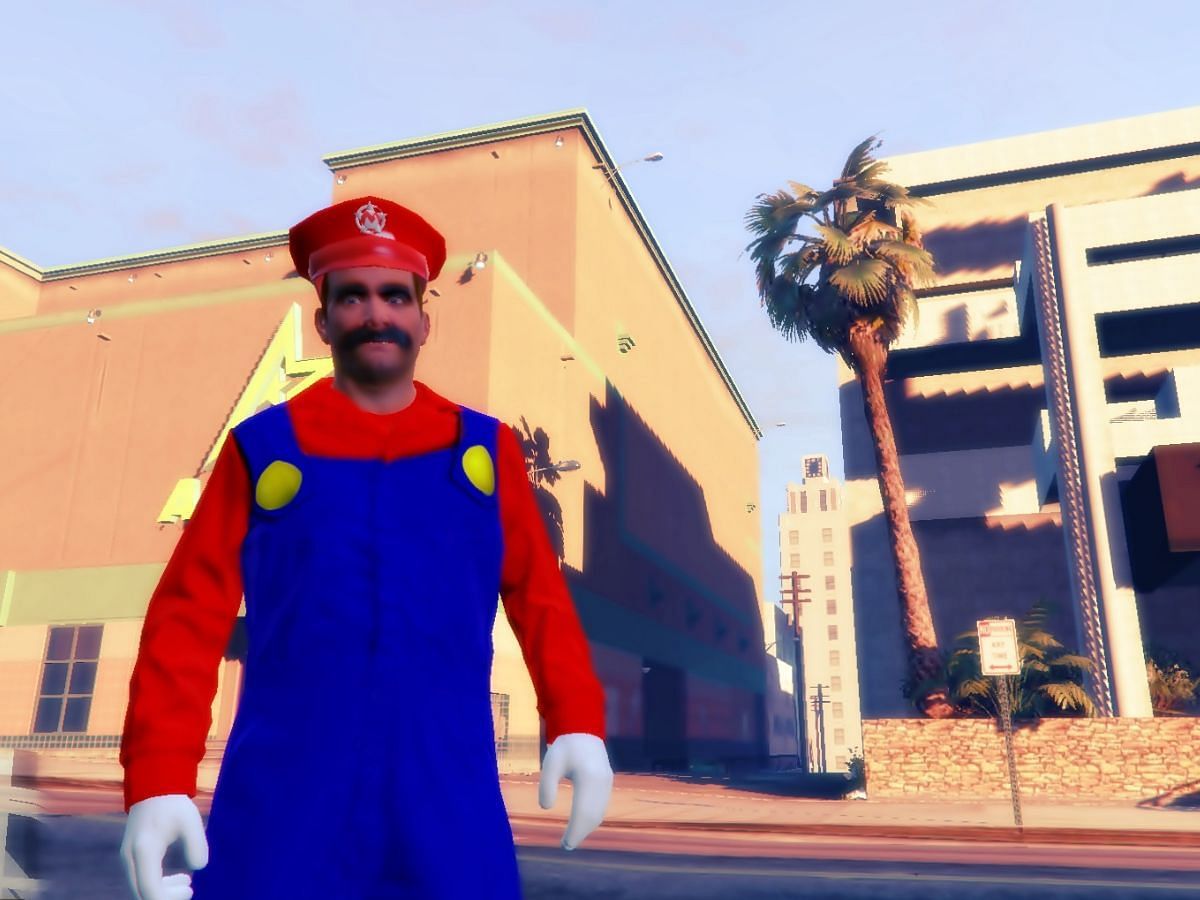A screenshot from the Super Mario Bros. mod. (Image via GTA5-Mods/Zen Gamer)