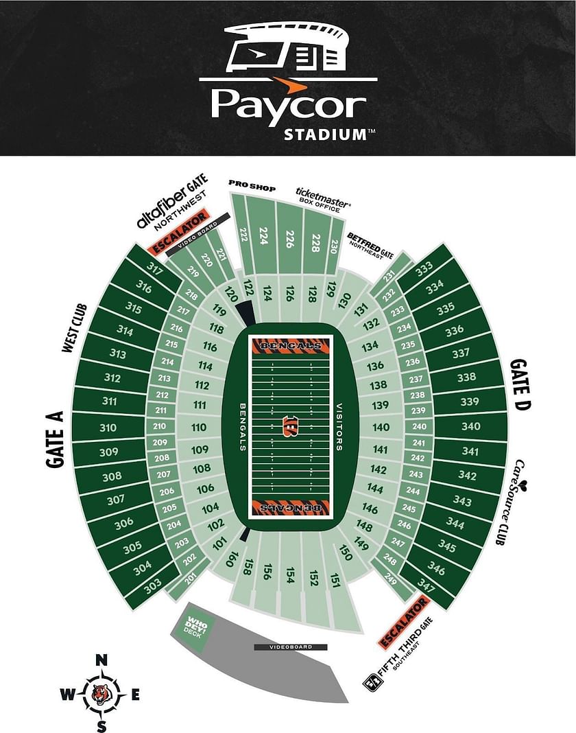 What is the capacity of Paycor Stadium?