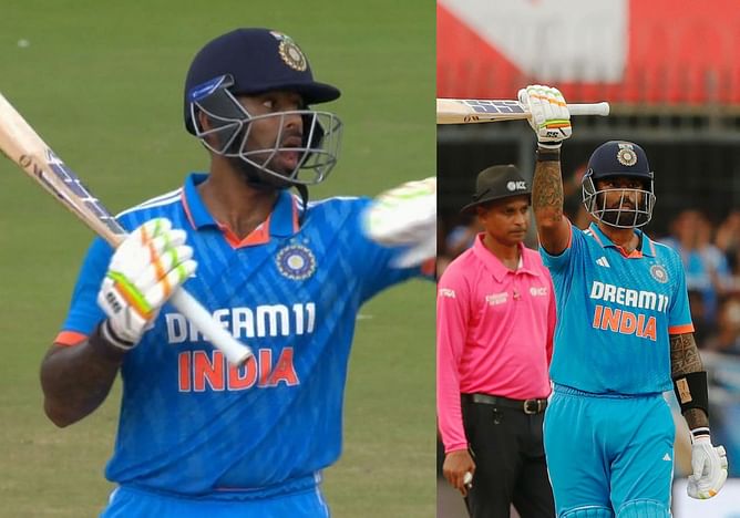 [Watch] Suryakumar Yadav smashes 4 consecutive sixes against MI teammate Cameron Green in IND vs AUS 2nd ODI