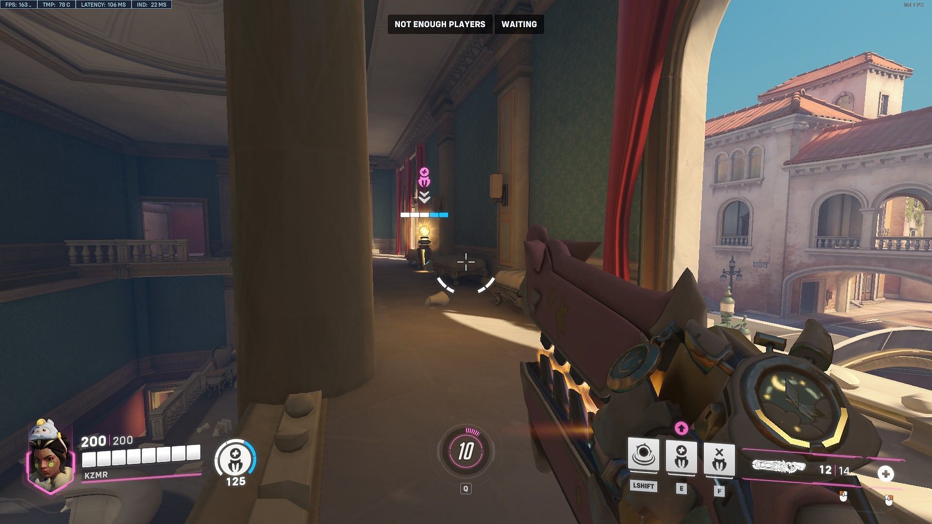 Healing Pylon in Overwatch 2&#039;s Rialto (Image via Blizzard Entertainment)