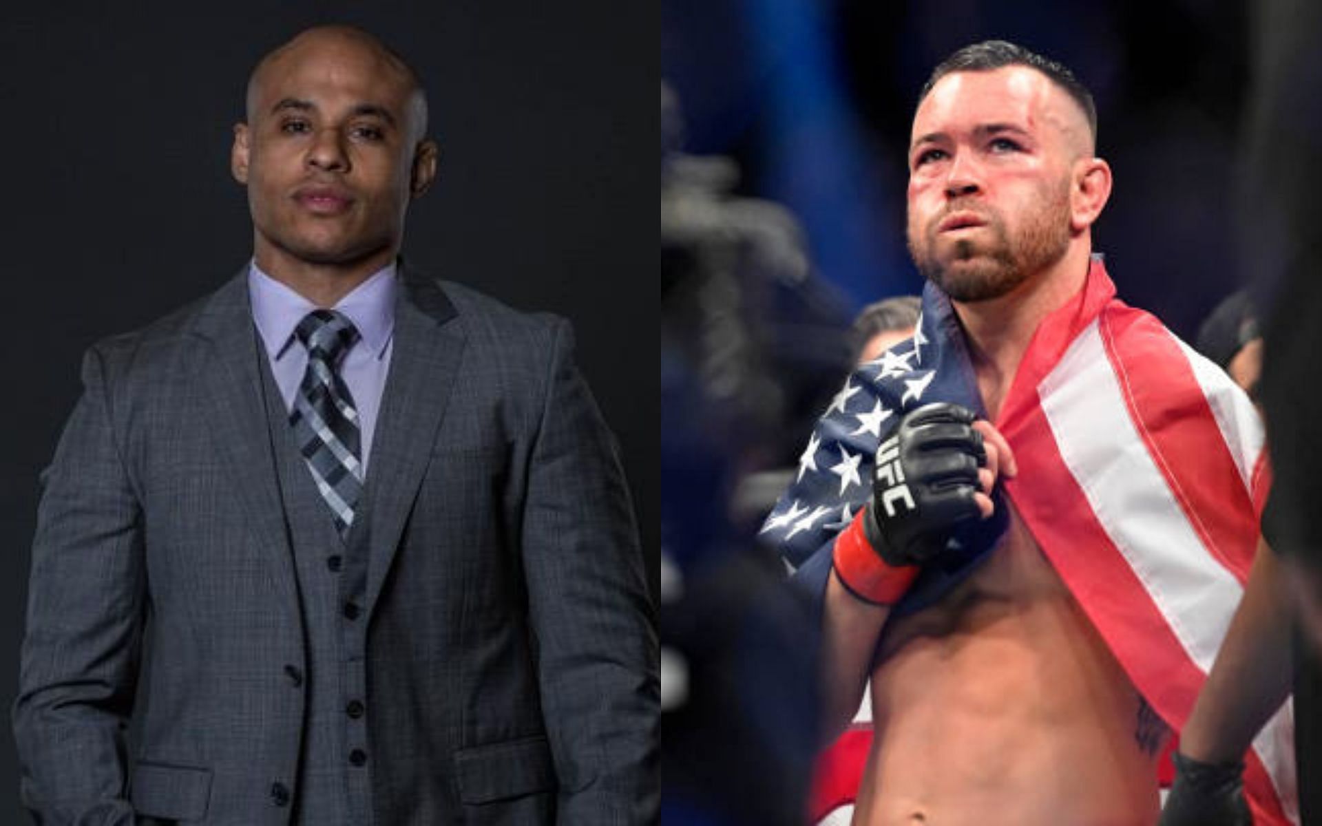 Ali Abdelaziz (left) [image courtesy of @AliAbdelaziz00/Twitter]; Colby Covington (right)