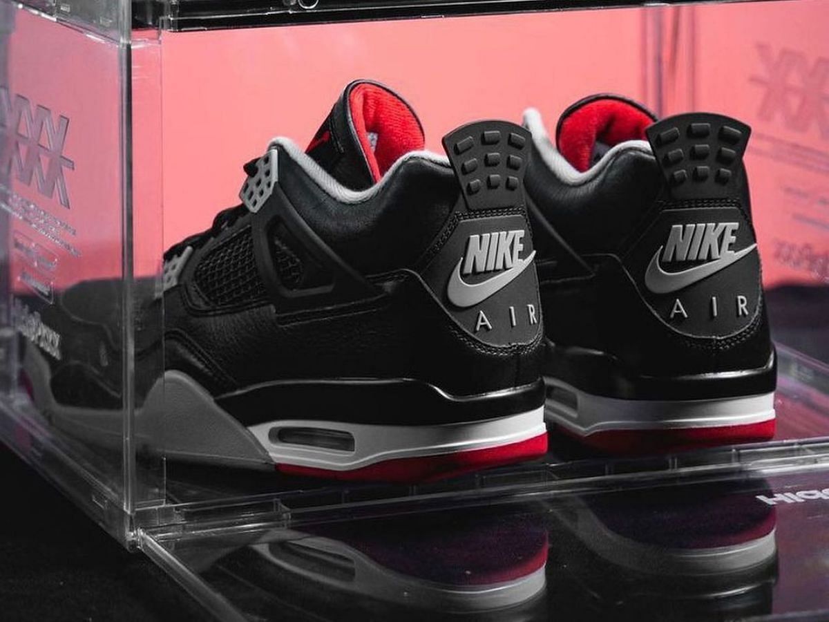 Air Jordan 4 &ldquo;Bred&rdquo; reimagined (Image via Instagram/@nicekicks)