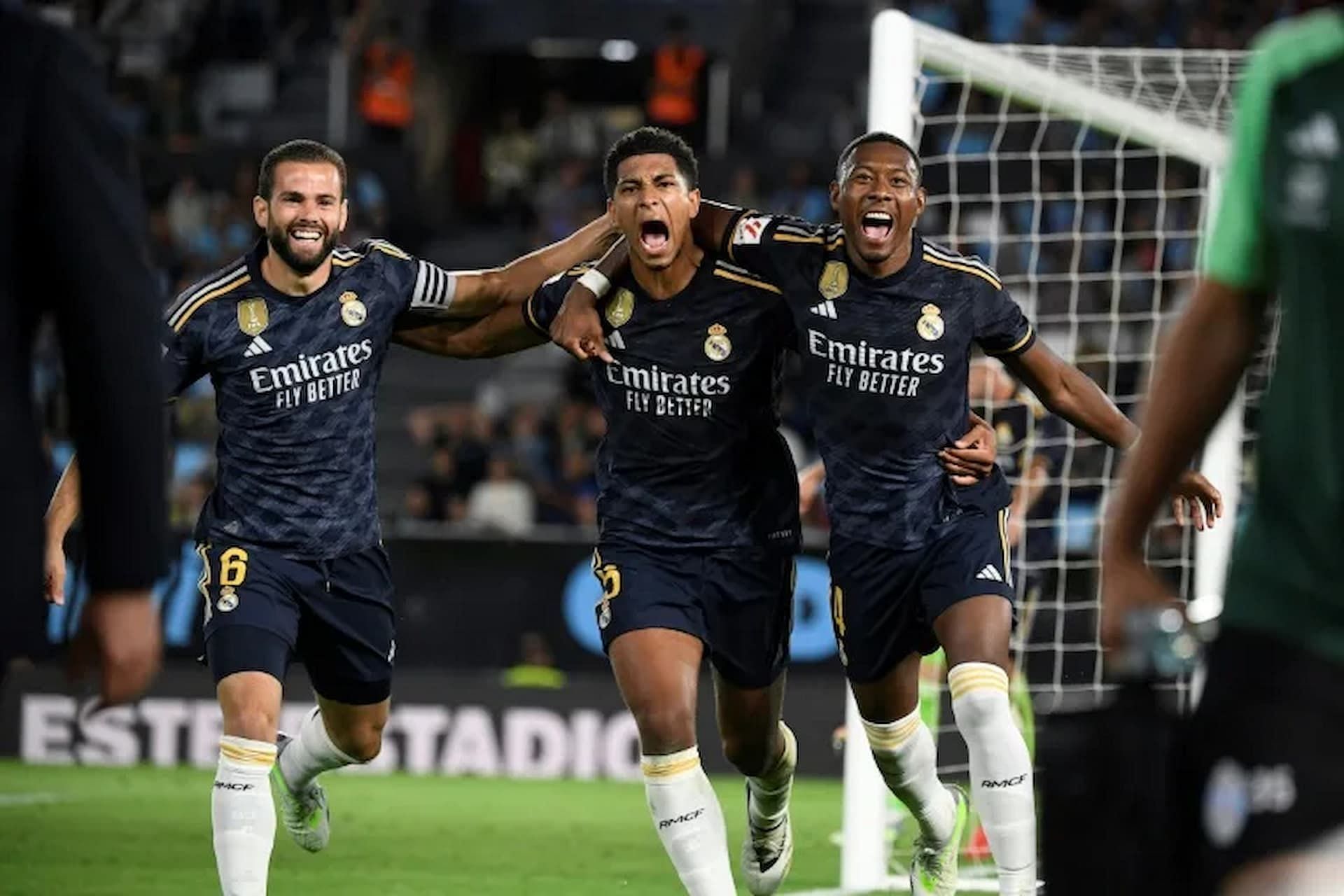 Real Madrid celebrating a goal (Image via Getty)