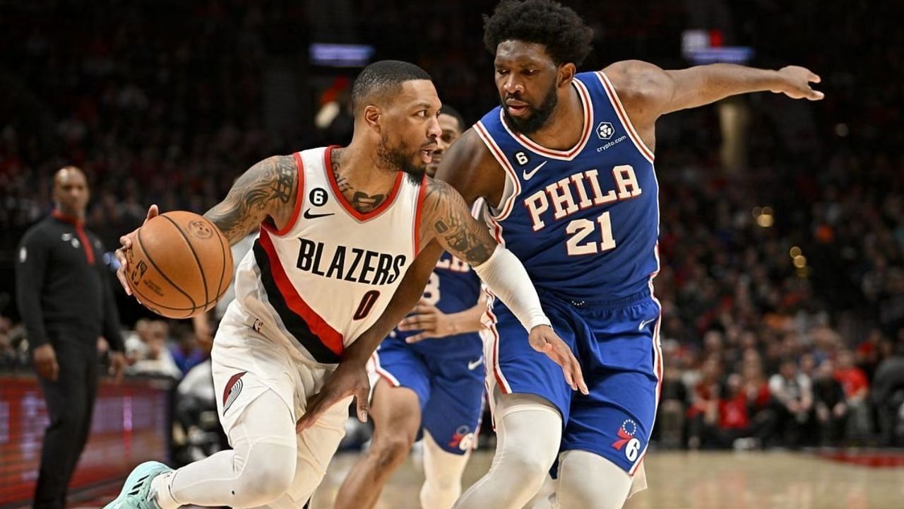 Damian Lillard and Joel Embiid