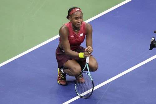 Coco Gauff after winning the US Open.