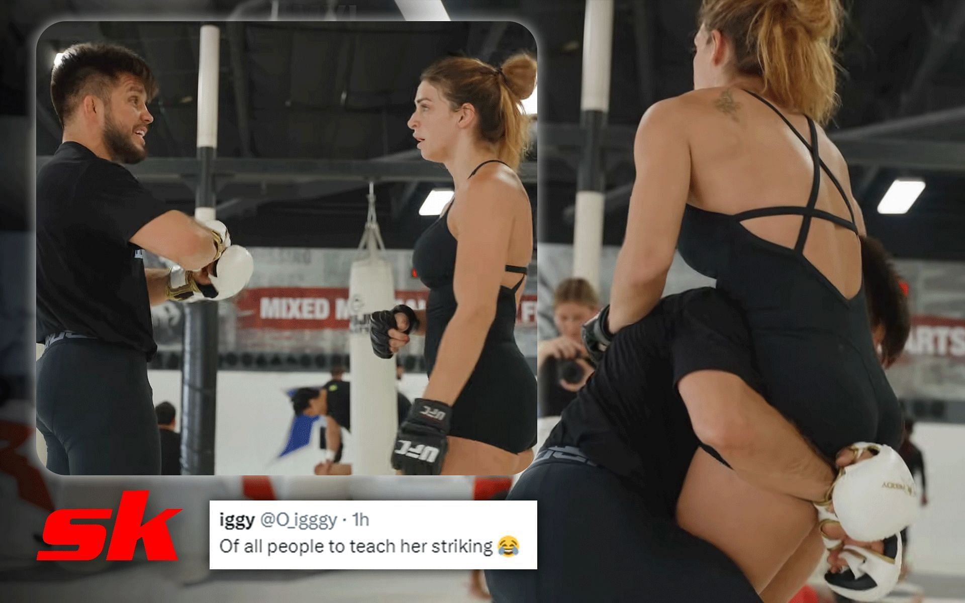 Henry Cejudo and Mackenzie Dern [Image credits: @HenryCejudo on YouTube]