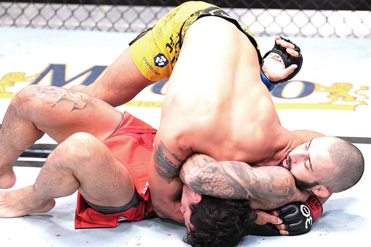 Charles Jourdain scored an impressive submission win last night [Image Credit: @ufc on Twitter]