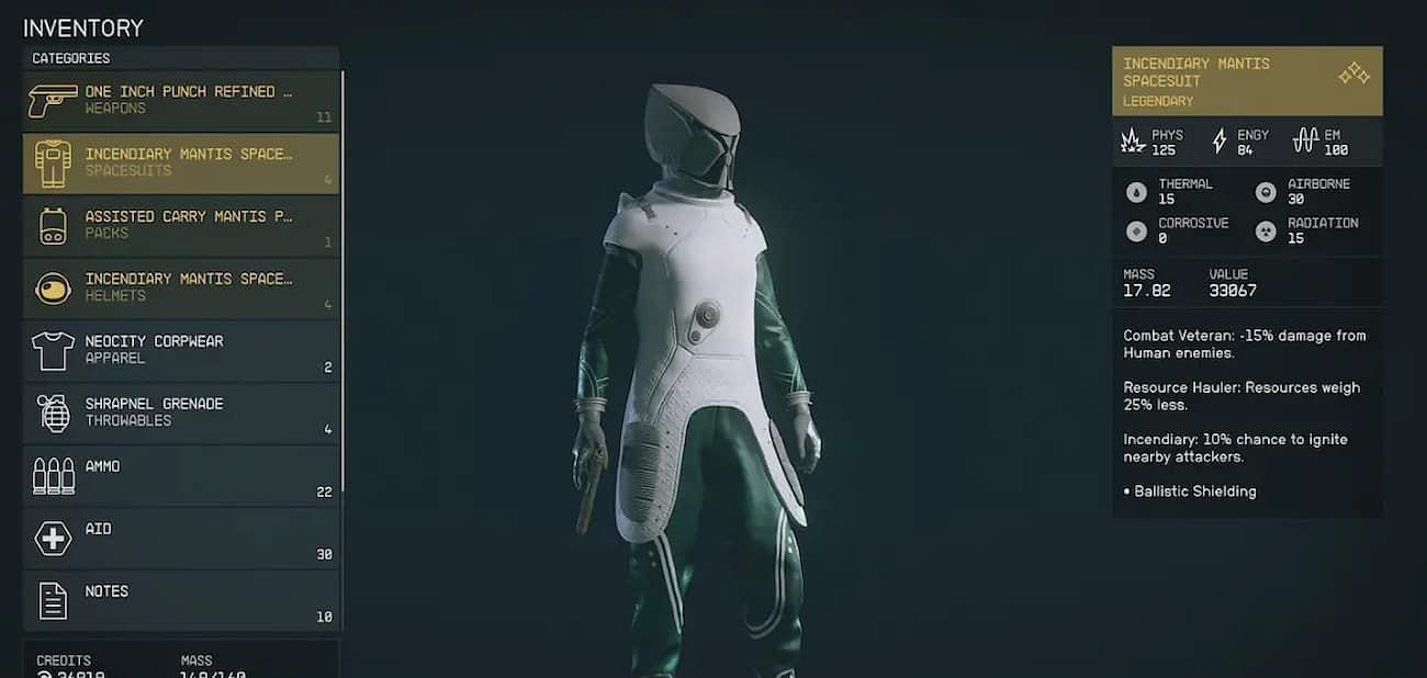 Players need to go on a quick side quest to acquire the Mantis Armor set in Starfield (Image via Bethesda)