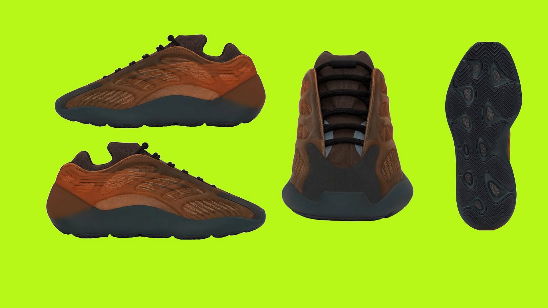 Adidas Yeezy 700 &ldquo;Copper Fade&rdquo; colorway (Image via Adidas)