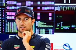 Sergio Perez addresses the media about Helmut Marko's Xenophobic comments
