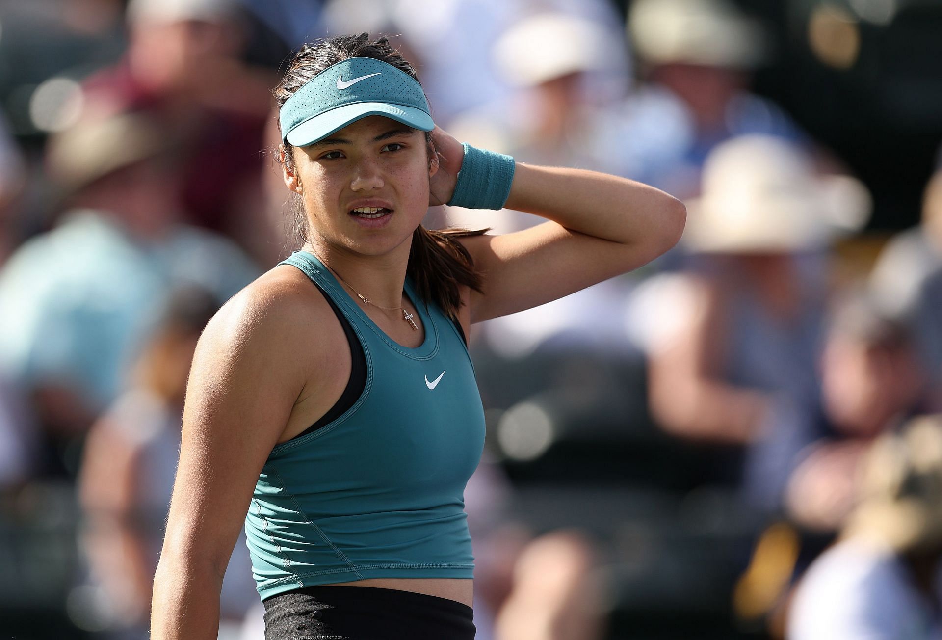 Emma Raducanu at the 2023 BNP Paribas Open