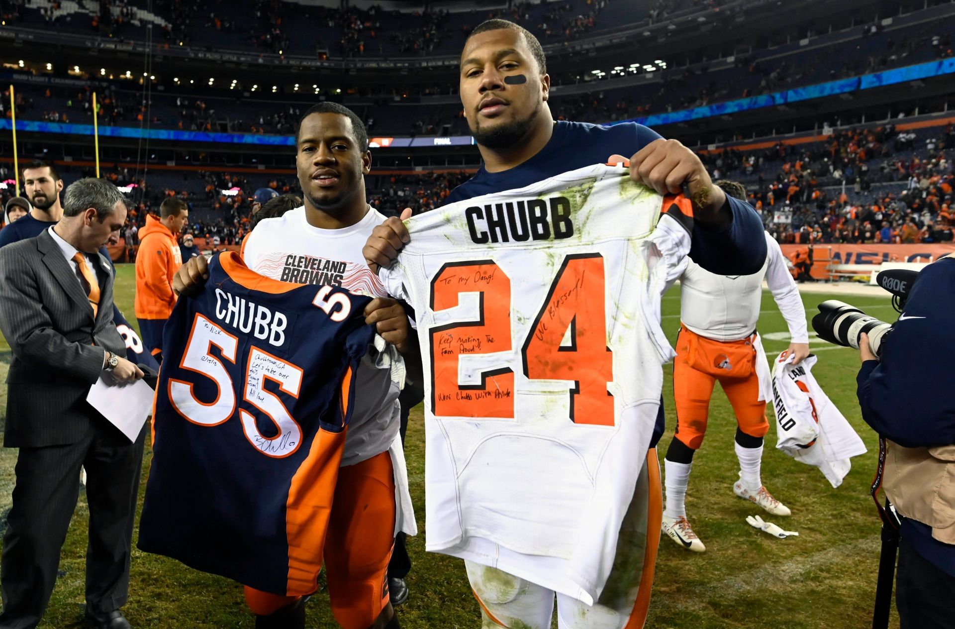 Are Nick Chubb and Bradley Chubb related? 