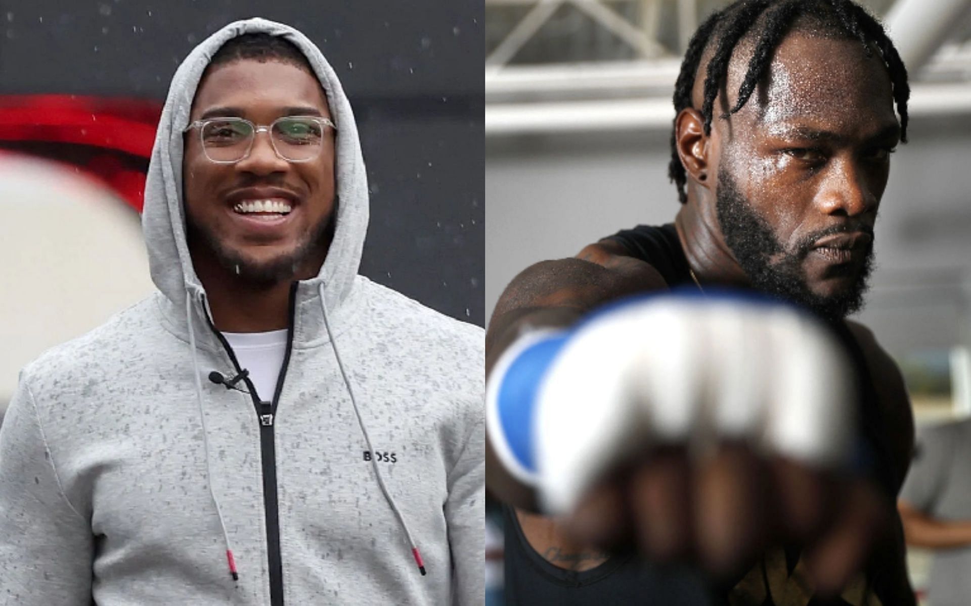 Joshua (L), Wilder (R) [Images from Getty].