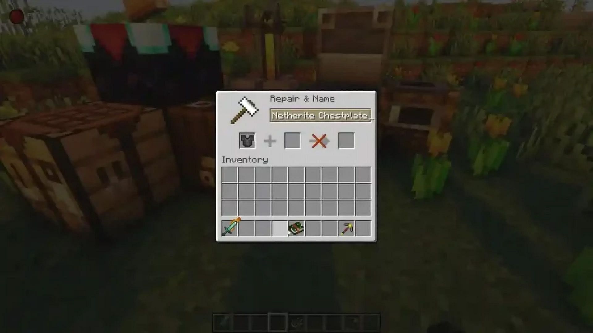 Give character to enchantments on your items (Image via minecrafttweaks.com)