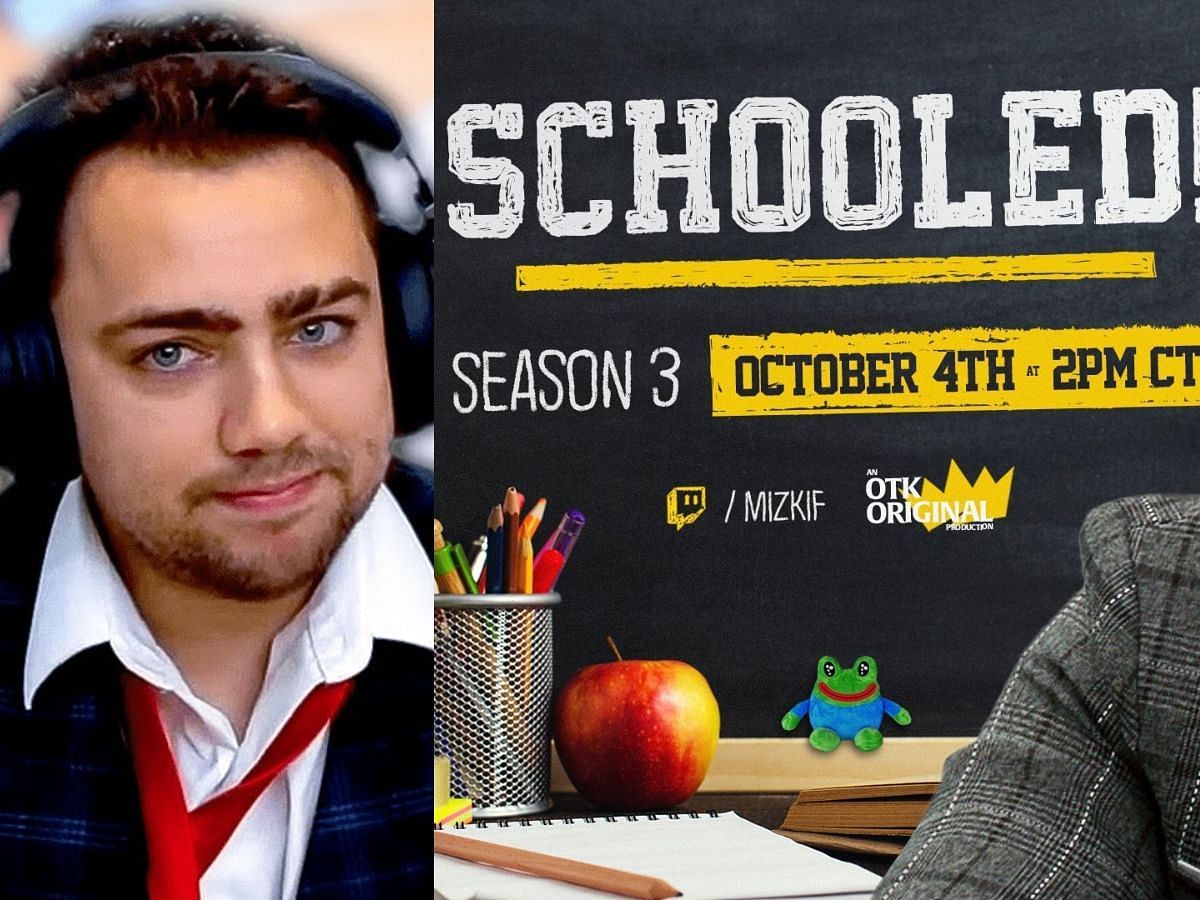 Mizkif and OTK announces Schooled season 3 (Image via Sportskeeda)