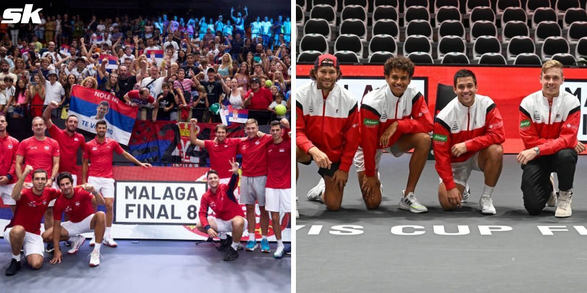 Serbia and Canada were among the teams who qualified for the Davis Cup quarterfinals