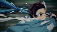 Tanjiro Kamado using Water breathing (Image via Studio Ufotable)