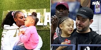 Serena Williams' daughter Olympia takes the tennis court, father Alexis Ohanian reacts to her display of skills